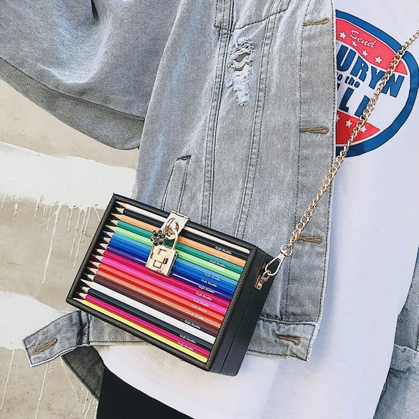 CJ ~ Dream in Color, School Box styled Shoulder Bag - Ishq Boutique